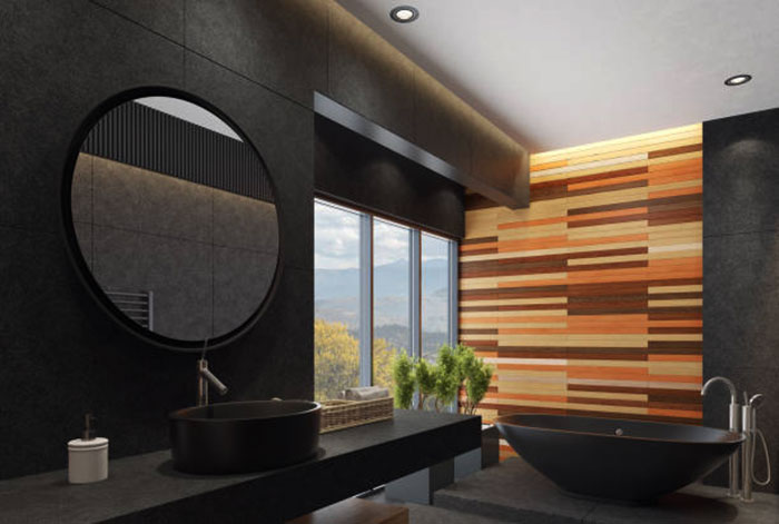 роскошный дизайн ванной комнаты