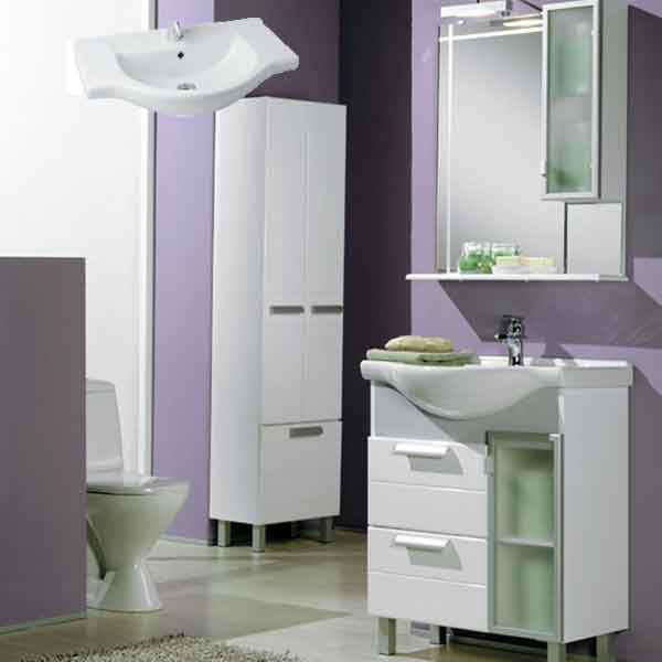 фото набора мебели для ванной и санузла, мебель для ванных акватон