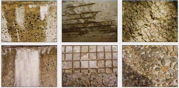 фото сульфатной коррозии бетона