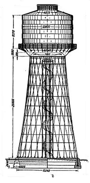 схема водонапорной башни