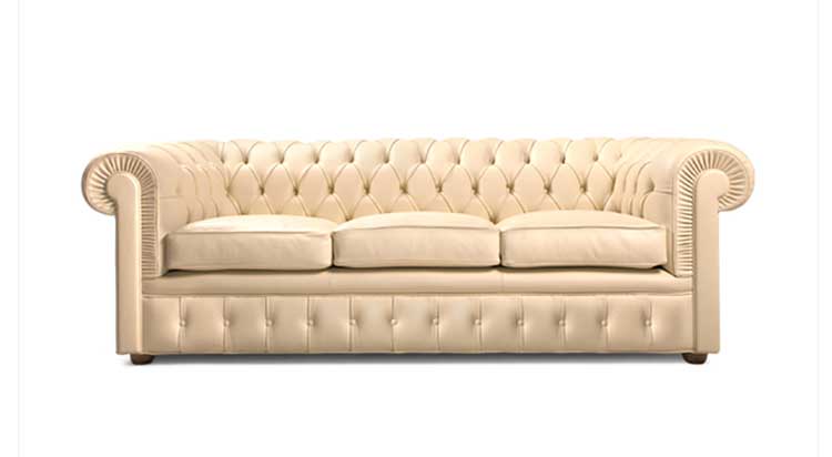 белый кожаный диван
