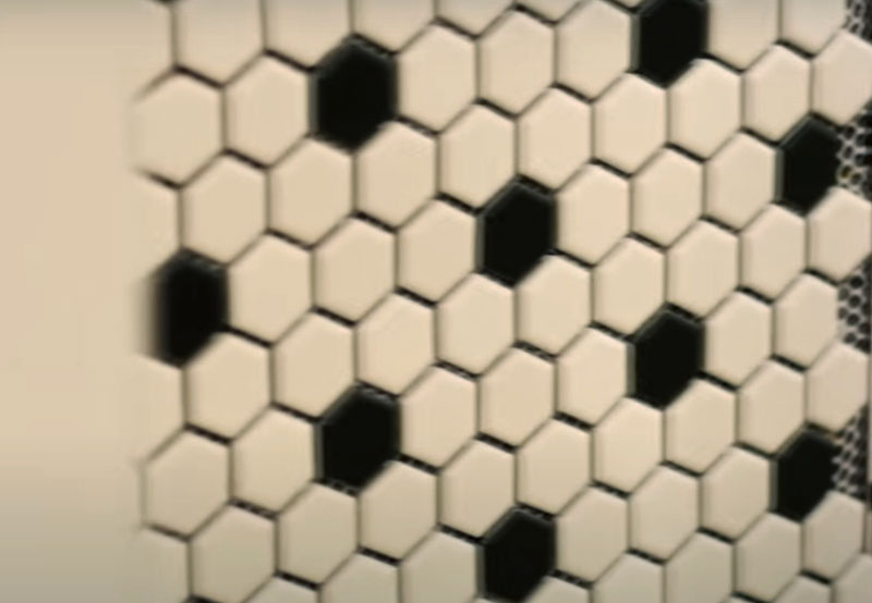 плитка мозаика из восьмигранников