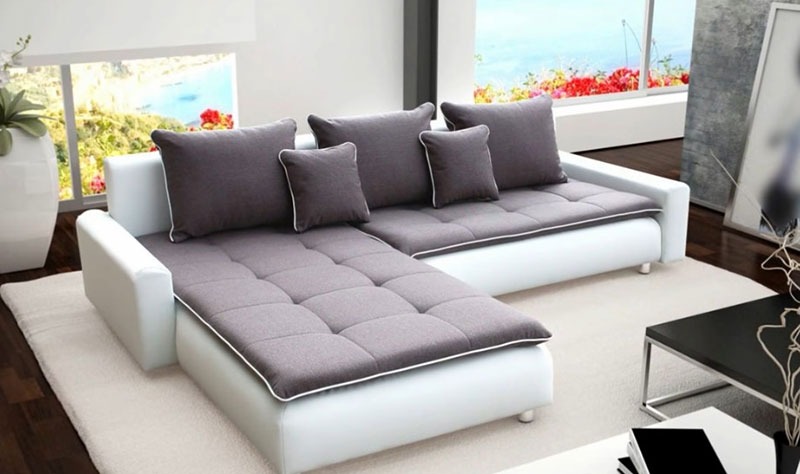 фото угловой диван в интерьере гостиной