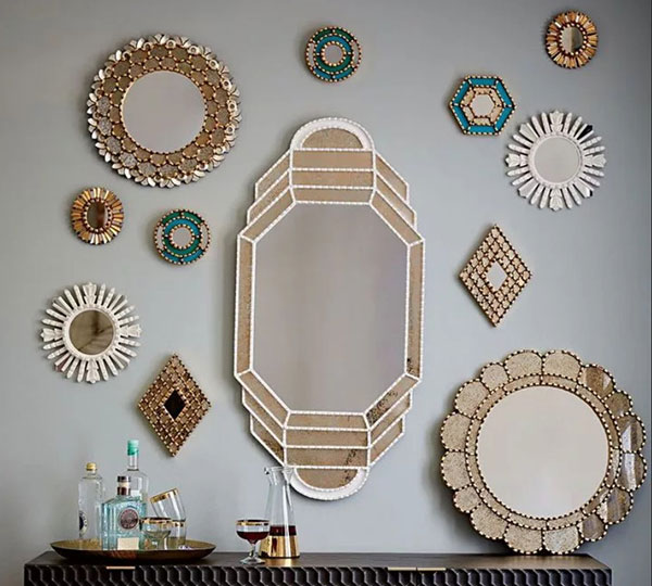 декоративные зеркала на стену для интерьера