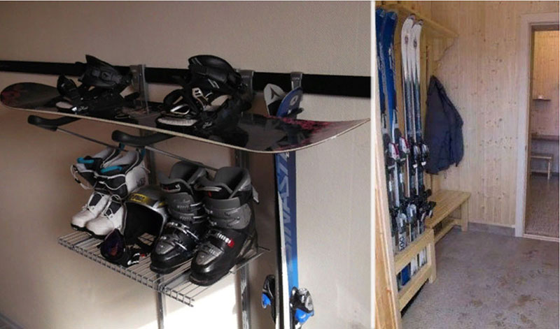 стойка для хранения лыж фото