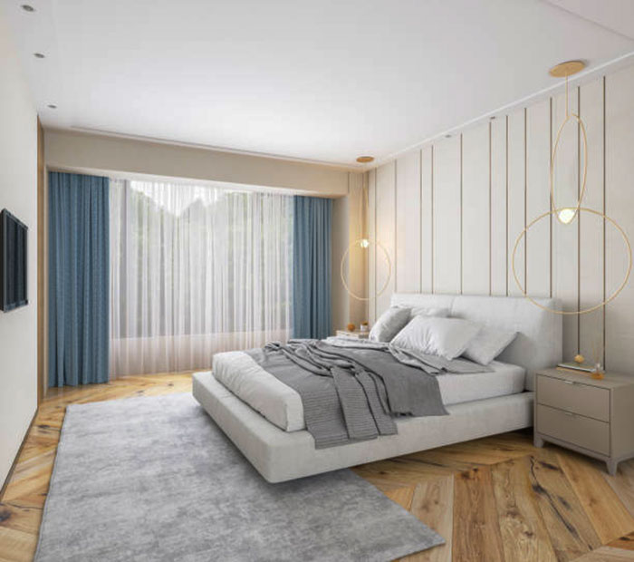 спальня в белом цвете дизайн фото