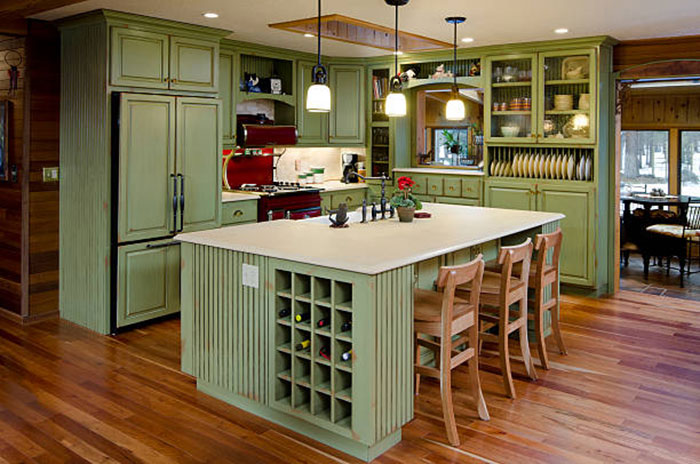 кухни в зеленом цвете картинки фото