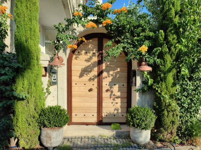 деревянная дверь калитка