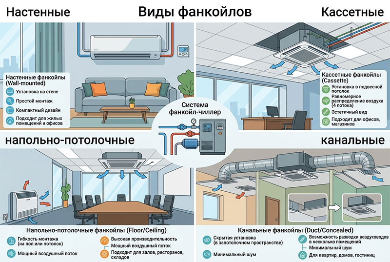 виды фанкойлов