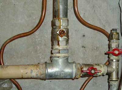 схема подключения полотенцесушителя в контур горячей воды