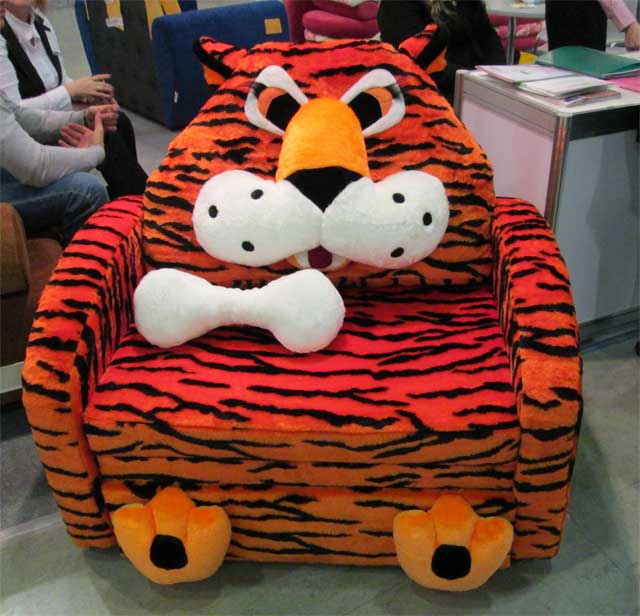 Кресло-кроваь детское - полосатый тигр