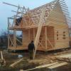 строительство деревянного дома фото